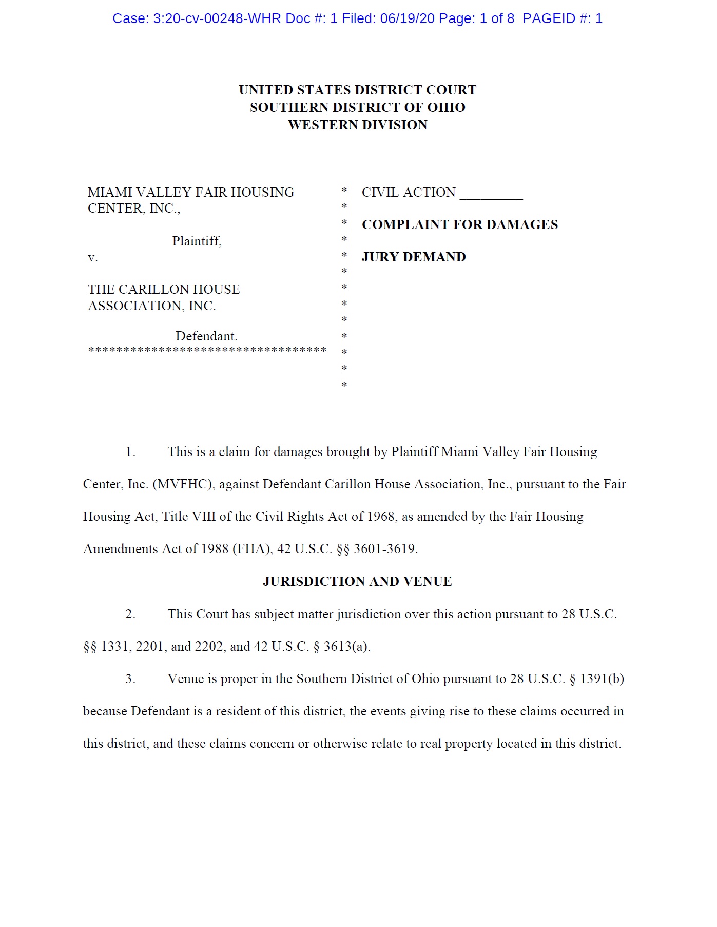 Click to go to the page containing the narrative and documents