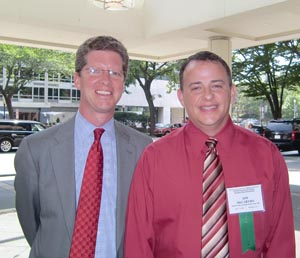 HUD Secretary Shaun Donovan with NFHA Board Chair Jim McCarthy