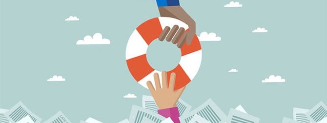 Image of a lifesaver flotation device